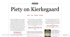 Desktop Screenshot of pietyonkierkegaard.com
